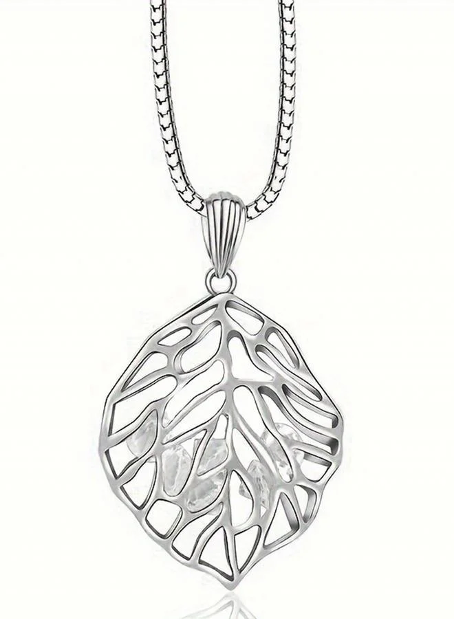 Take Two  Women Silver Leaf Pendant Necklace for Women | Best Price UAE